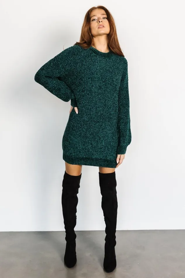 Christa Sweater Dress Emerald Women Baltic Born Sweaters