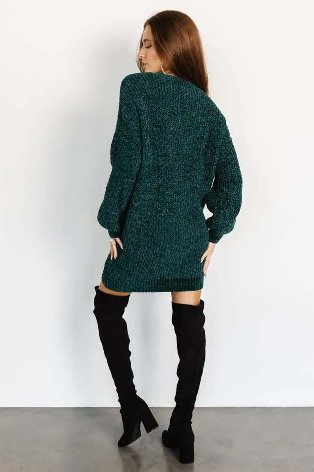 Christa Sweater Dress Emerald Women Baltic Born Sweaters Christa Sweater Dress Emerald Women Baltic Born Sweaters