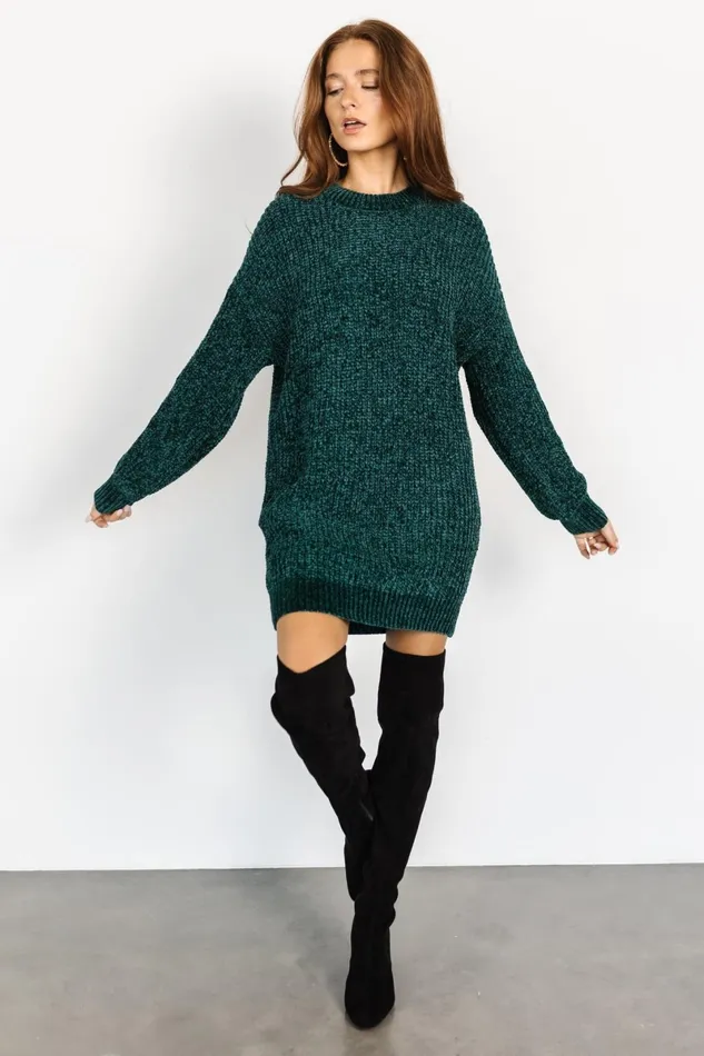 Christa Sweater Dress Emerald Women Baltic Born Sweaters Christa Sweater Dress Emerald Women Baltic Born Sweaters