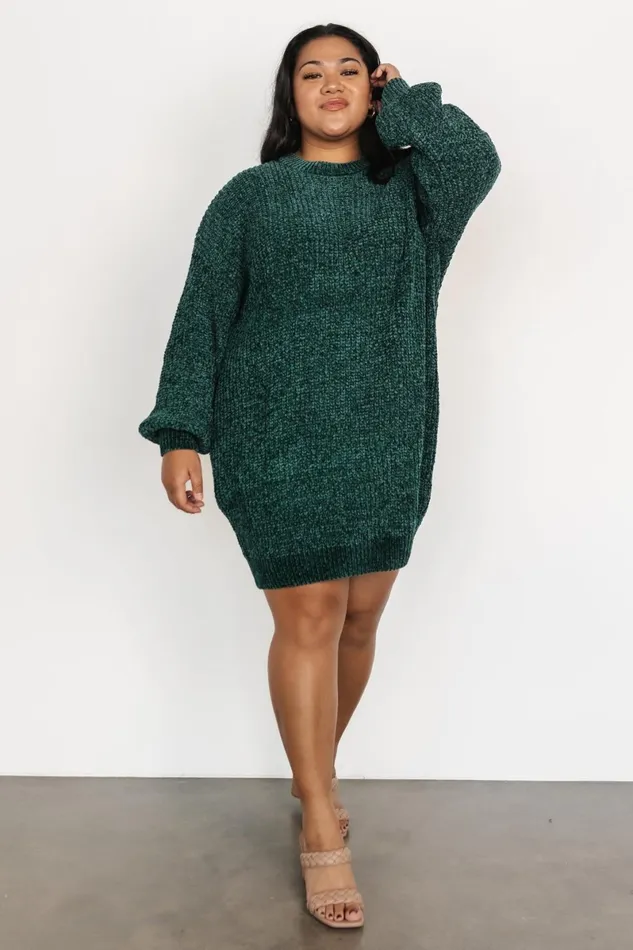 Christa Sweater Dress Emerald Women Baltic Born Sweaters Christa Sweater Dress Emerald Women Baltic Born Sweaters