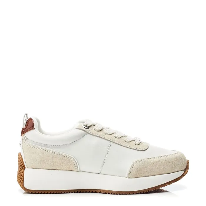 Chunky Trainers Women Moda In Pelle Athenea Off White Leather