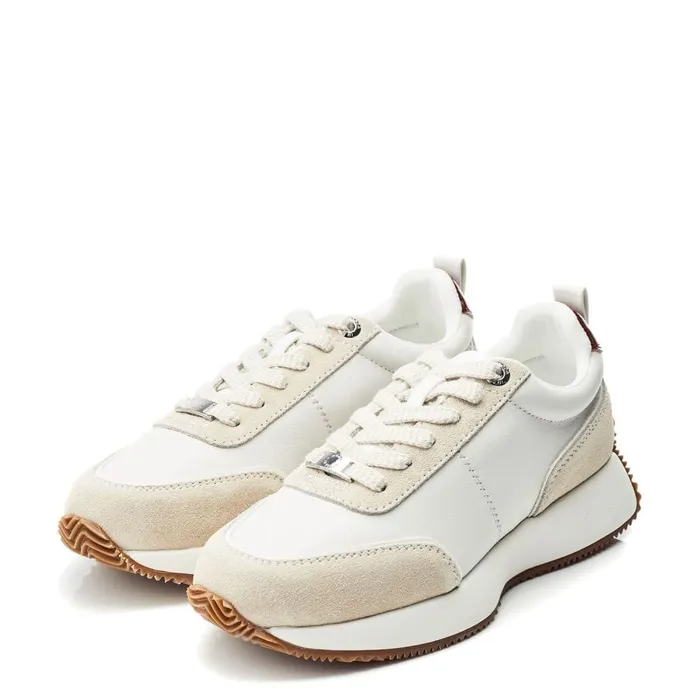 Chunky Trainers Women Moda In Pelle Athenea Off White Leather