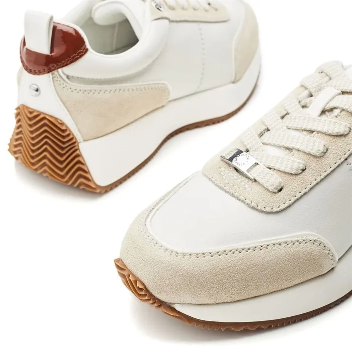 Chunky Trainers Women Moda In Pelle Athenea Off White Leather