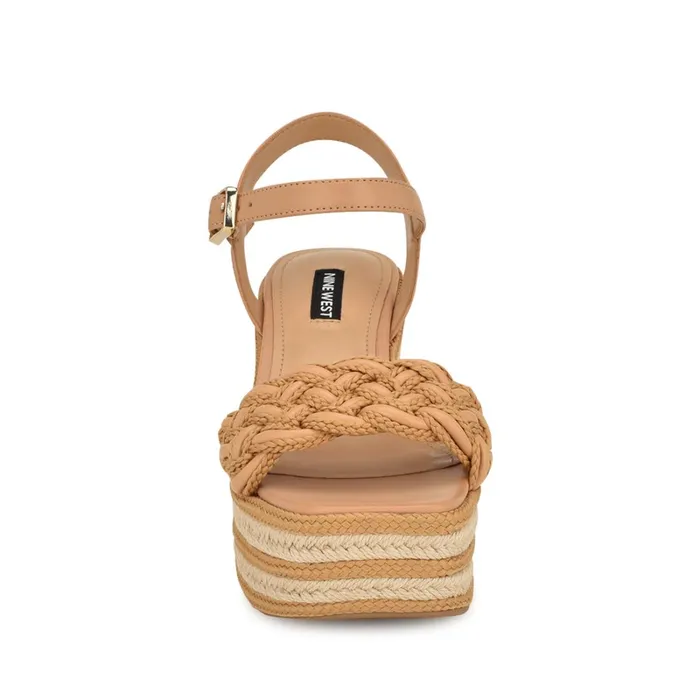 Cinka Woven Platform Sandals Light Natural Women Nine West Wedges Cinka Woven Platform Sandals Light Natural Women Nine West Wedges