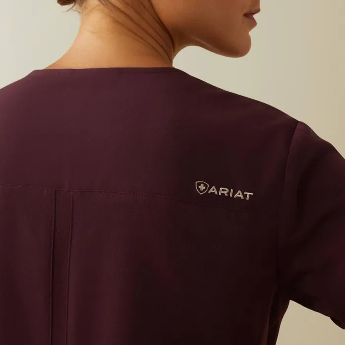 Clara 6 Pocket Scrub Top Winetasting Women Ariat Scrubs Clara 6 Pocket Scrub Top Winetasting Women Ariat Scrubs