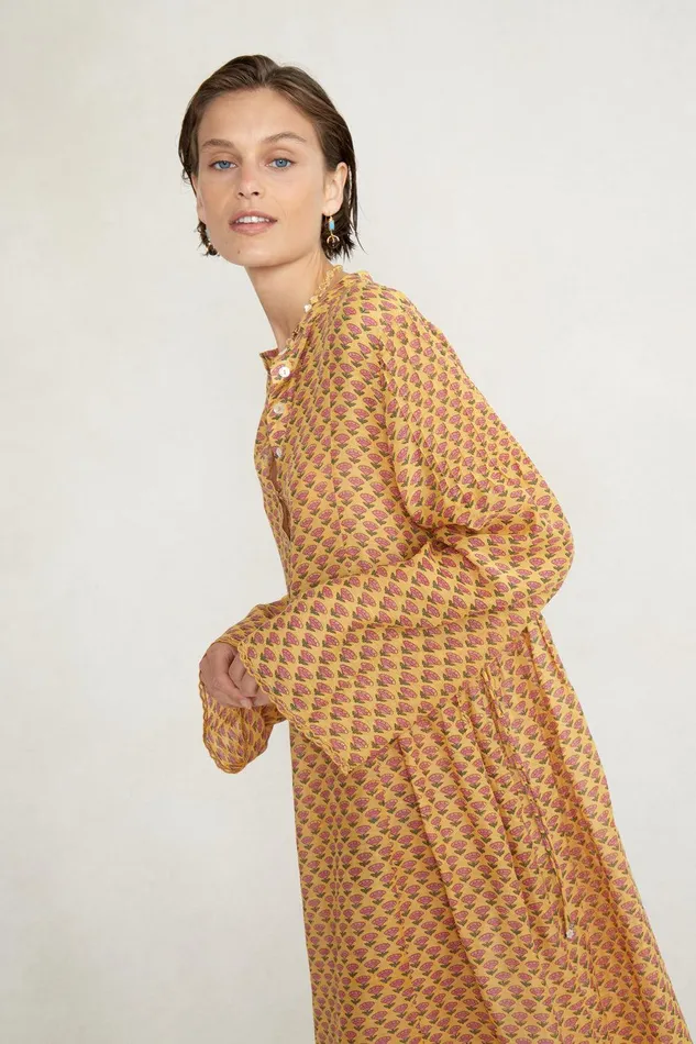 Claudia Dress Saffron Women Chan Luu Dresses