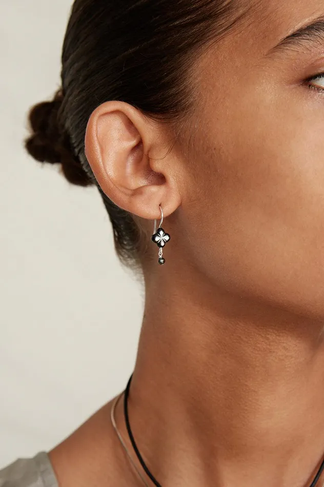 Clover Drop Earrings Black MOP Women Chan Luu Earrings