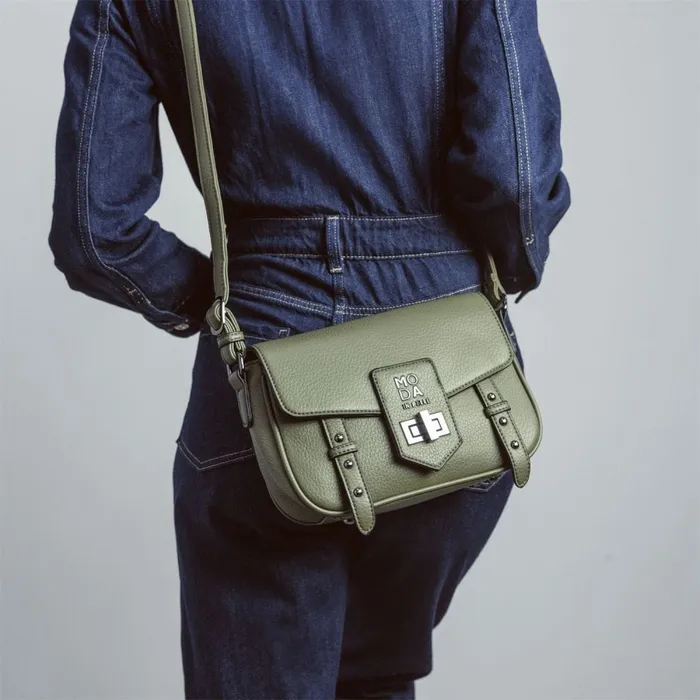 Clutch Bags Women Moda In Pelle Sloane Bag Khaki Porvair