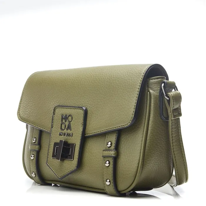 Clutch Bags Women Moda In Pelle Sloane Bag Khaki Porvair