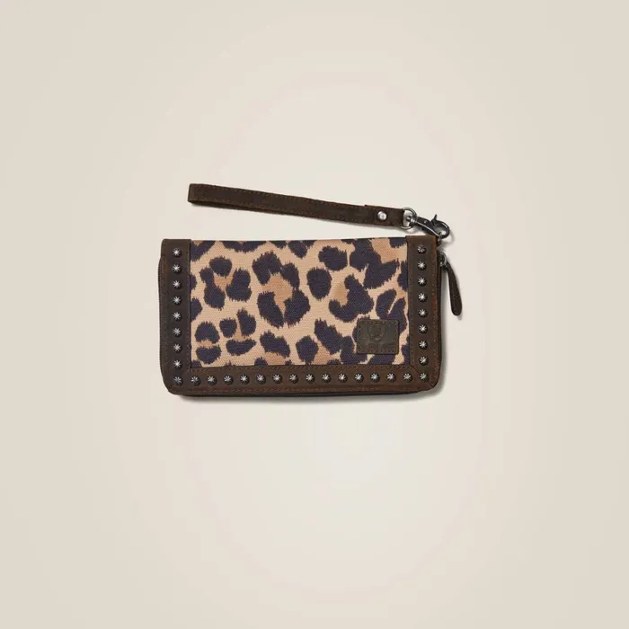 Clutch Wallet Cheetah Brown Women Ariat Bags and Wallets