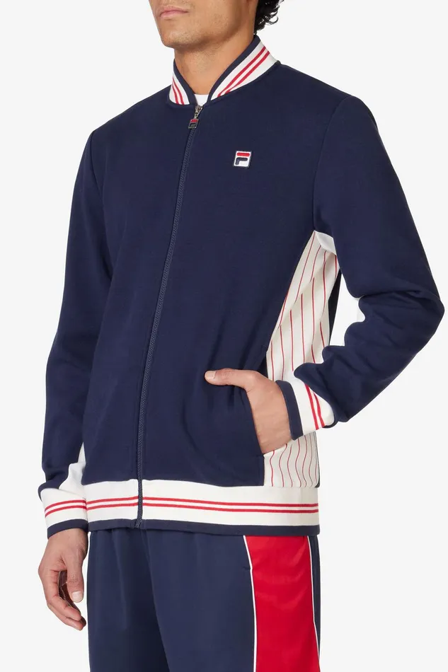 Coats and Jackets Men Fila Settanta Jacket 488 Fila Navy Gardenia Fila Red