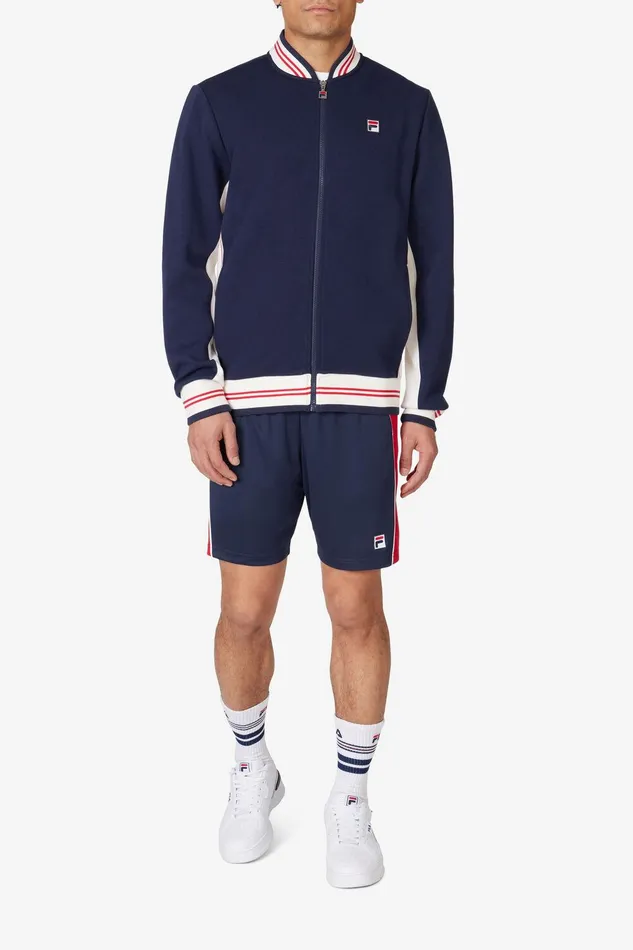 Coats and Jackets Men Fila Settanta Jacket 488 Fila Navy Gardenia Fila Red