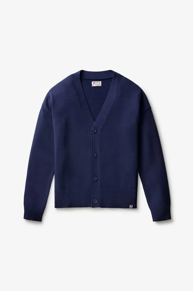 Coats and Jackets Women Fila Baseline Cardigan 400 Fila Navy