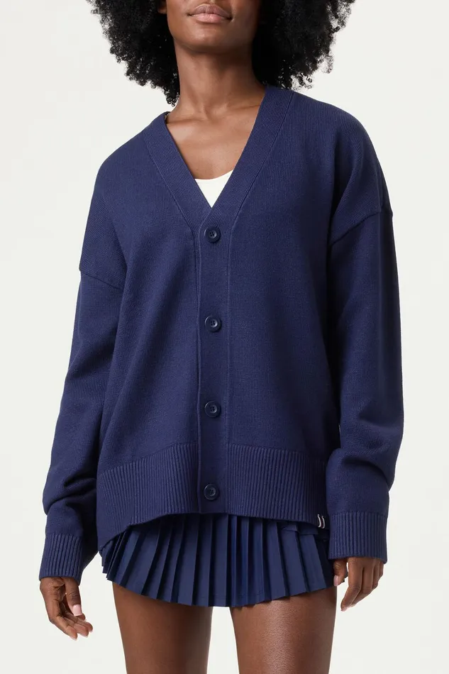 Coats and Jackets Women Fila Baseline Cardigan 400 Fila Navy Coats and Jackets Women Fila Baseline Cardigan 400 Fila Navy