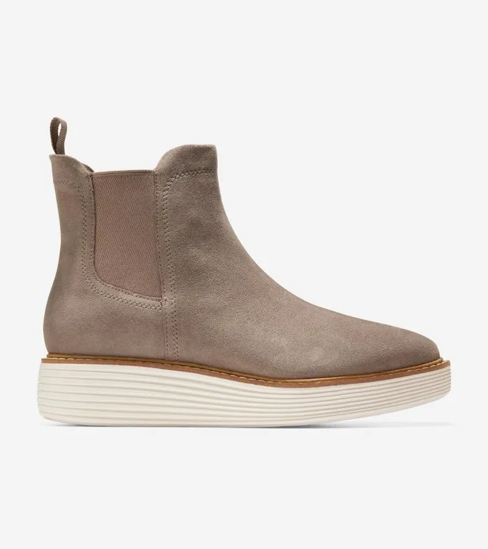 Cole Haan Boots and Booties Women Women039s riginalGrand Platform Chelsea Boot Beige