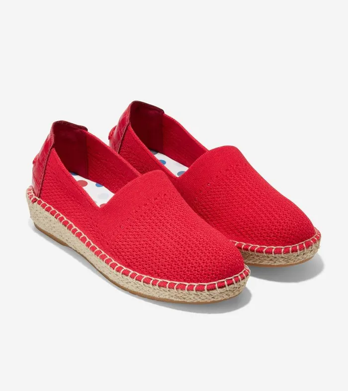 Cole Haan Loafers and Drivers Women Women039s Cloudfeel Espadrille Loafer Red Cole Haan Loafers and Drivers Women Women039s Cloudfeel Espadrille Loafer Red