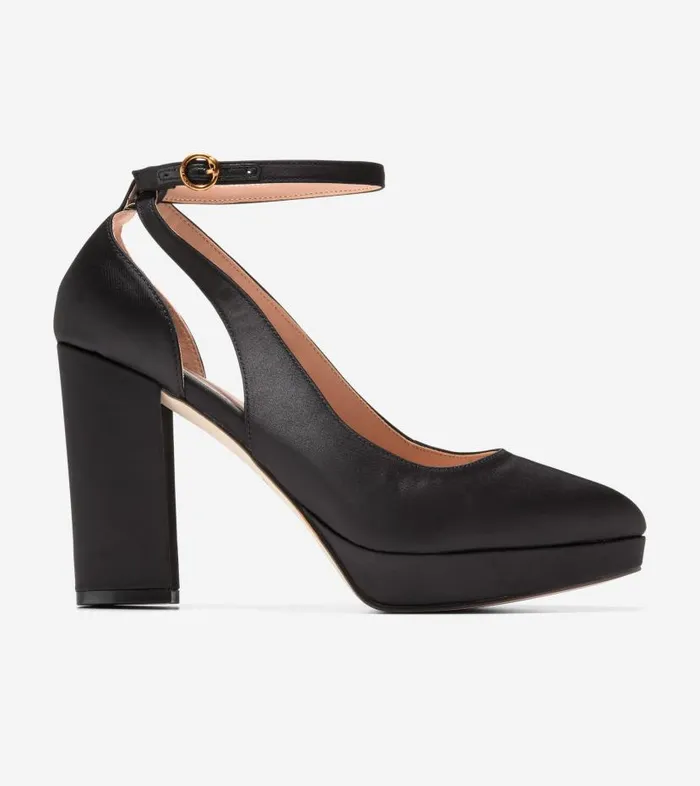 Cole Haan Pumps and Wedges Women Women039s Remi Platform Ankle Strap 100 Black