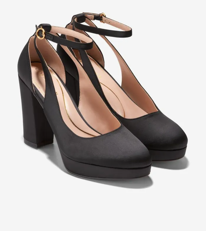 Cole Haan Pumps and Wedges Women Women039s Remi Platform Ankle Strap 100 Black