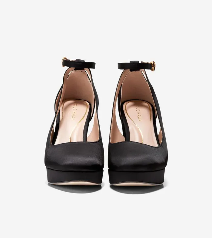 Cole Haan Pumps and Wedges Women Women039s Remi Platform Ankle Strap 100 Black
