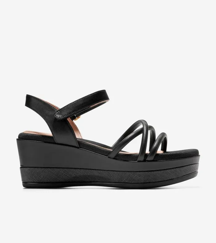 Cole Haan Sandals Women Women039s Grand Ambition Addison Flatform Wedge Black
