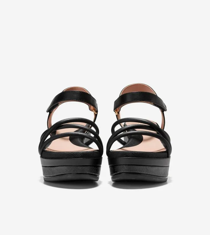 Cole Haan Sandals Women Women039s Grand Ambition Addison Flatform Wedge Black Cole Haan Sandals Women Women039s Grand Ambition Addison Flatform Wedge Black