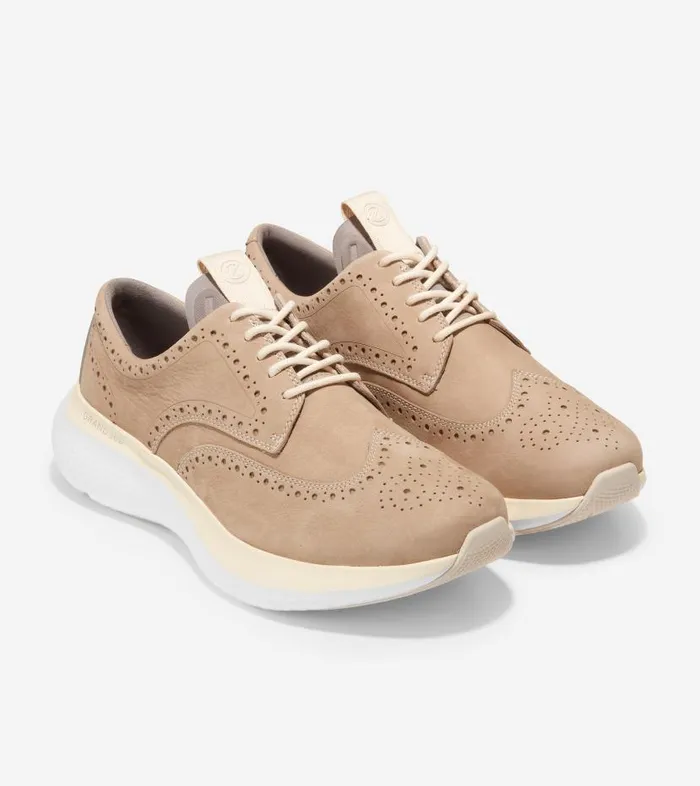 Cole Haan Sneakers Men Men039s ZERGRAND Changepace Wingtip Sneaker Beige Cole Haan Sneakers Men Men039s ZERGRAND Changepace Wingtip Sneaker Beige