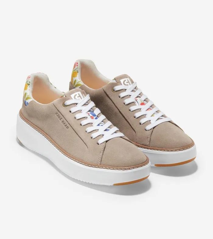 Cole Haan Tennis Women Women039s GrandPr Topspin Sneaker Beige Cole Haan Tennis Women Women039s GrandPr Topspin Sneaker Beige