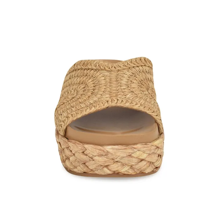 Corel Flatform Sandals Natural Women Nine West Low Heel Corel Flatform Sandals Natural Women Nine West Low Heel