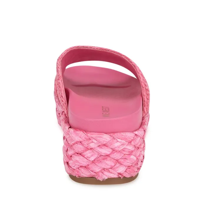 Corel Flatform Sandals Pink Women Nine West Low Heel Corel Flatform Sandals Pink Women Nine West Low Heel