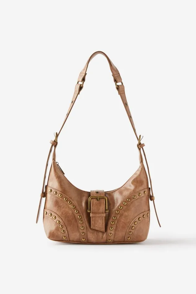 Cotton On BagsandBagCharms Isla Underarm Bag Pecanstuds 8211 Women