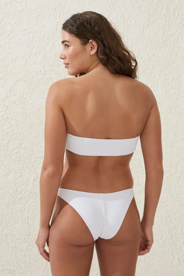 Cotton On Bikinis High Side Brazilian Seam Bikini Bottom White Crinkle 8211 Women Cotton On Bikinis High Side Brazilian Seam Bikini Bottom White Crinkle 8211 Women