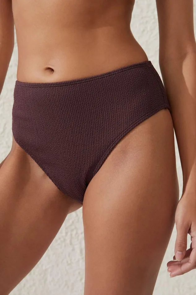Cotton On Bikinis Highwaisted Cheeky Bikini Bottom Willow Brown Crinkle 8211 Women Cotton On Bikinis Highwaisted Cheeky Bikini Bottom Willow Brown Crinkle 8211 Women