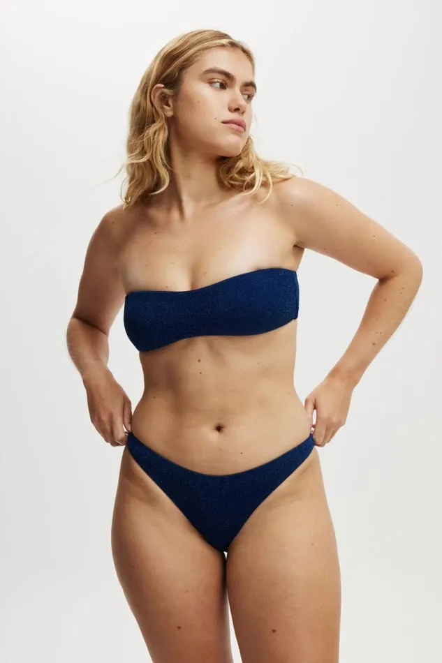 Cotton On Bikinis Refined High Side Brazilian Bikini Bottom Deep Blue Metallic Crinkle 8211 Women Cotton On Bikinis Refined High Side Brazilian Bikini Bottom Deep Blue Metallic Crinkle 8211 Women