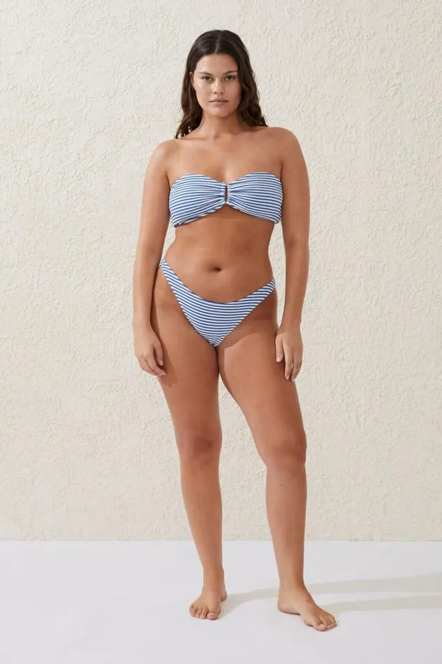 Cotton On Bikinis Refined High Side Brazilian Bikini Bottom Spring Blue Crinkle Stripe 8211 Women Cotton On Bikinis Refined High Side Brazilian Bikini Bottom Spring Blue Crinkle Stripe 8211 Women