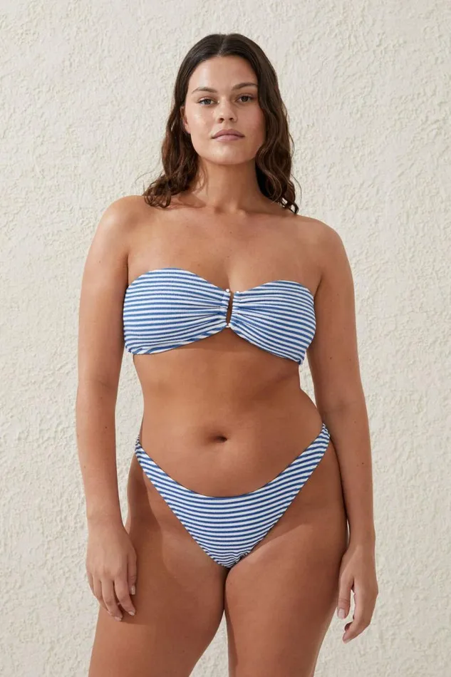 Cotton On Bikinis Refined High Side Brazilian Bikini Bottom Spring Blue Crinkle Stripe 8211 Women Cotton On Bikinis Refined High Side Brazilian Bikini Bottom Spring Blue Crinkle Stripe 8211 Women