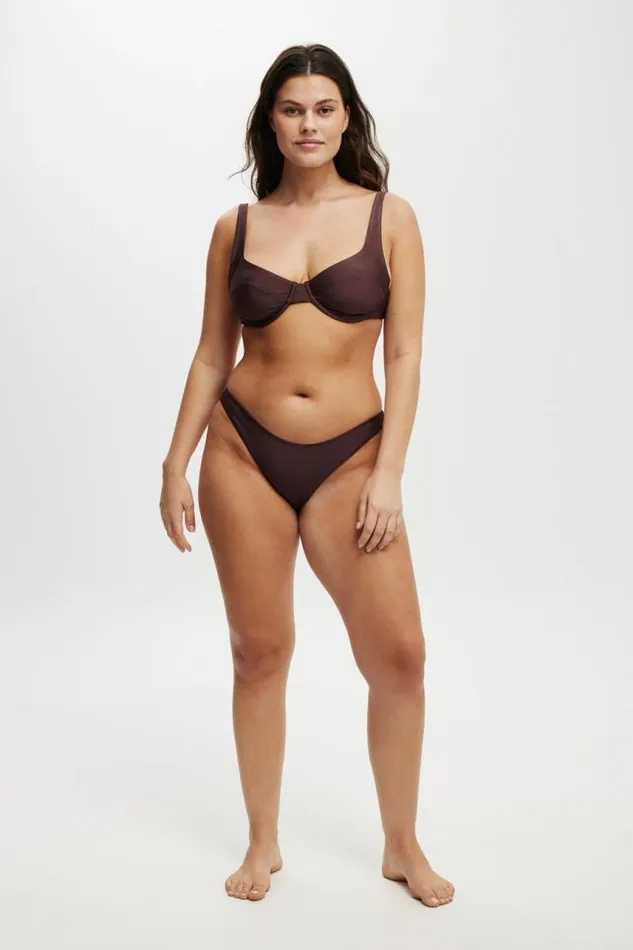 Cotton On Bikinis Refined High Side Brazilian Bikini Bottom Willow Brown Shimmer 8211 Women Cotton On Bikinis Refined High Side Brazilian Bikini Bottom Willow Brown Shimmer 8211 Women