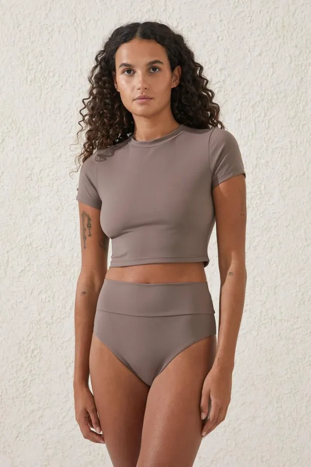 Cotton On Bikinis Smoothing High Waisted Cheeky Bikini Bottom Raw Umber 8211 Women Cotton On Bikinis Smoothing High Waisted Cheeky Bikini Bottom Raw Umber 8211 Women