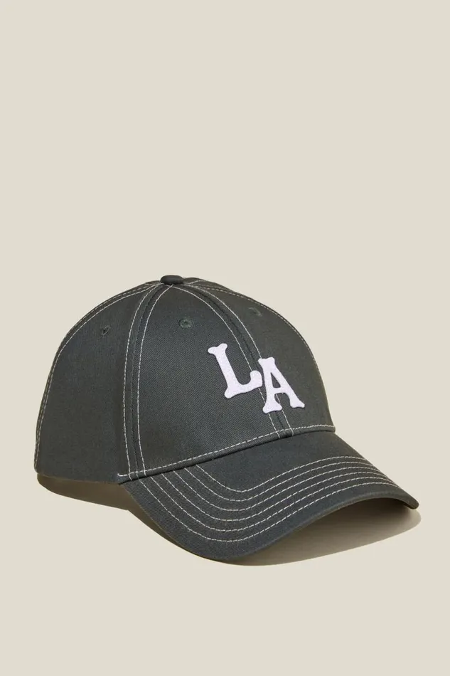 Cotton On Hats and Beanies 6 Panel Baseball Cap Greenla 8211 Men