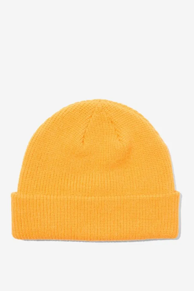 Cotton On Hats and Beanies Heavy Knit Beanie Bright Yellow 8211 Men