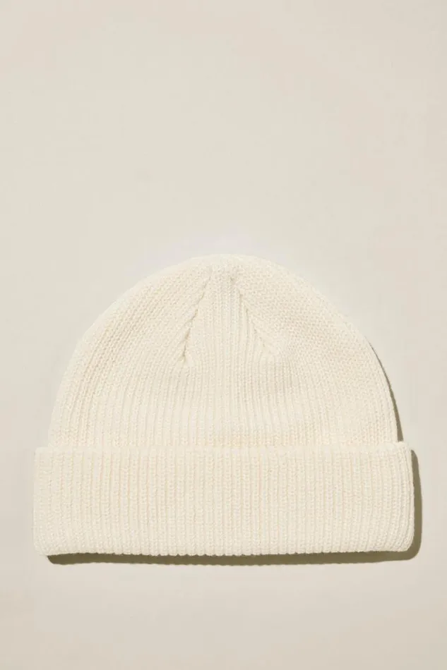 Cotton On Hats and Beanies Heavy Knit Beanie Creampuff 8211 Men