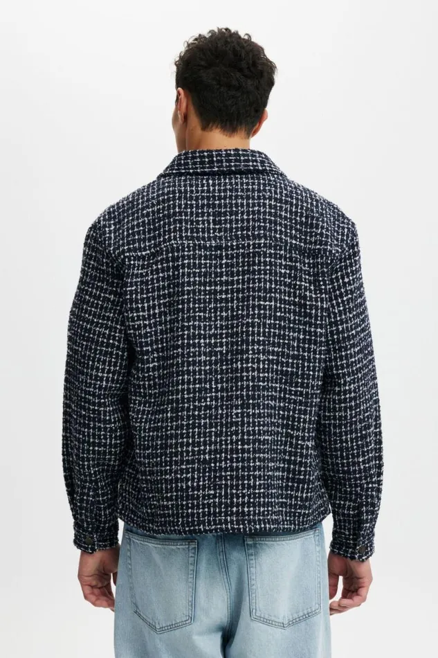 Cotton On Jackets Beckley Overshirt Navy Grid 8211 Men Cotton On Jackets Beckley Overshirt Navy Grid 8211 Men