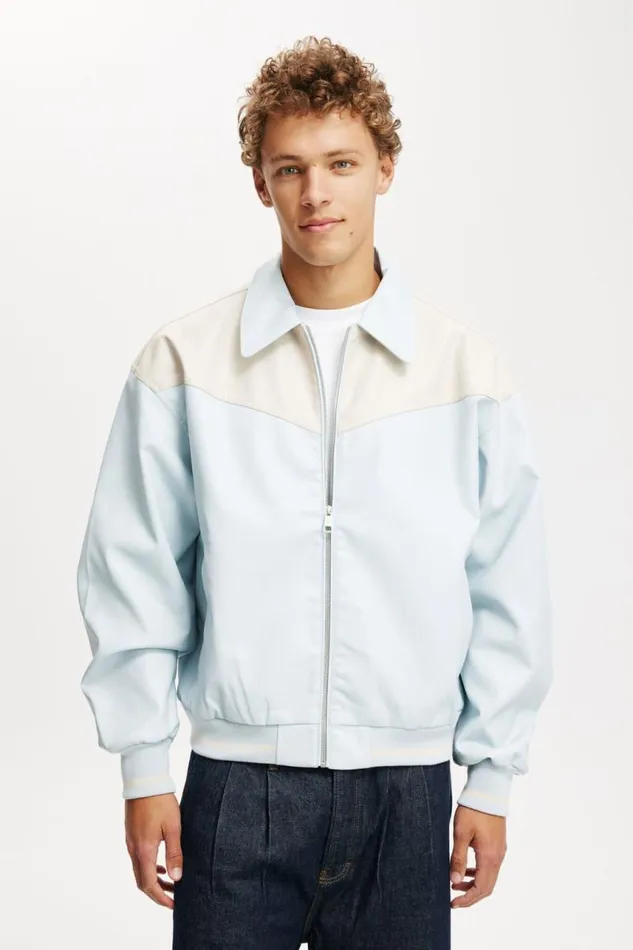 Cotton On Jackets Faux Leather Western Jacket Ice 8211 Men