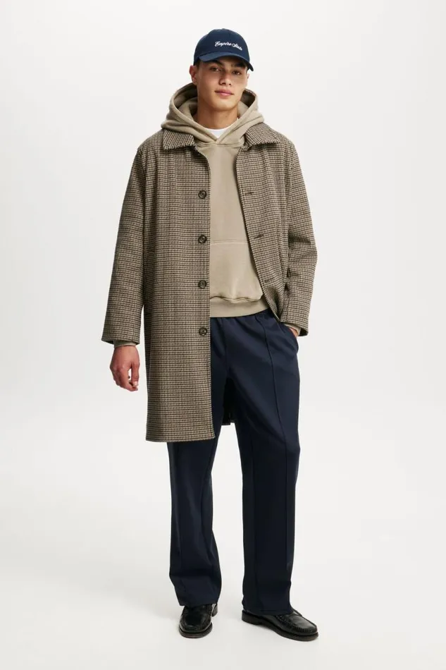 Cotton On Jackets Trench Coat Houndstooth Check 8211 Men