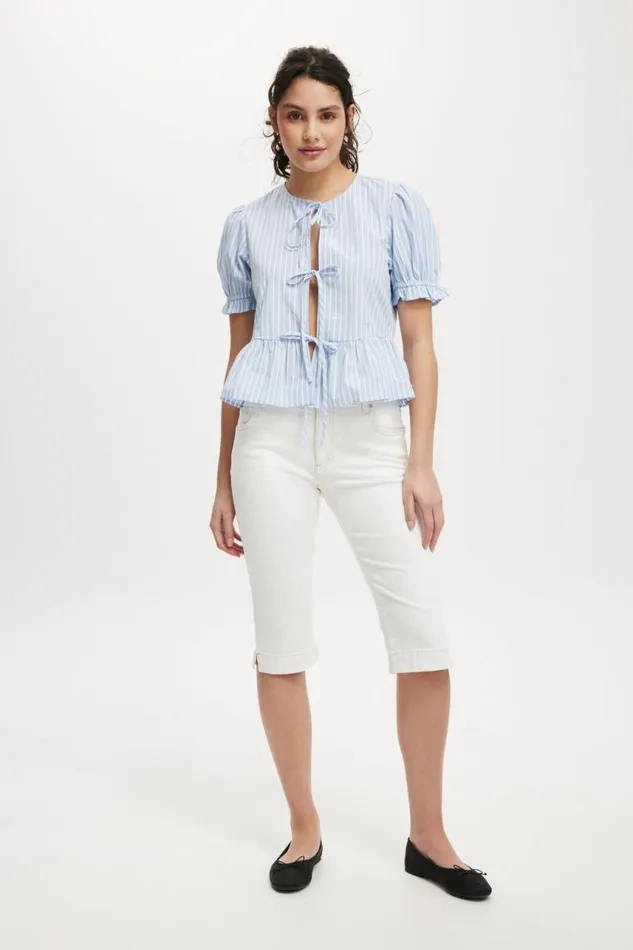Cotton On Jeans Capri Jean Vintage White 8211 Women