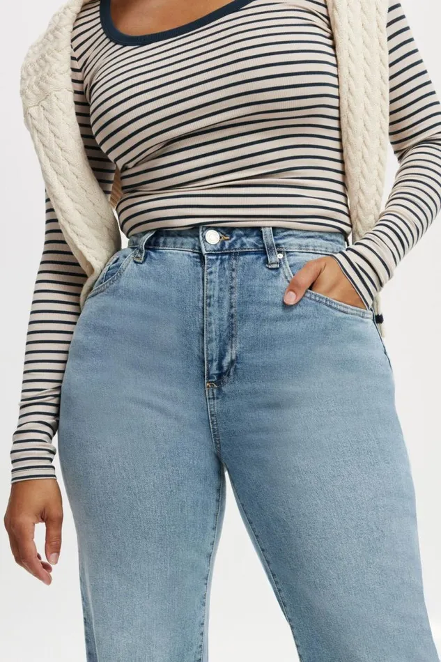Cotton On Jeans Curvy Stretch Wide Jean Bells Blue 8211 Women Cotton On Jeans Curvy Stretch Wide Jean Bells Blue 8211 Women
