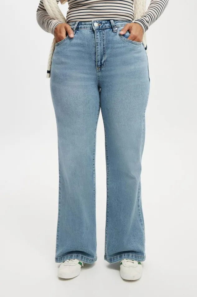 Cotton On Jeans Curvy Stretch Wide Jean Bells Blue 8211 Women Cotton On Jeans Curvy Stretch Wide Jean Bells Blue 8211 Women
