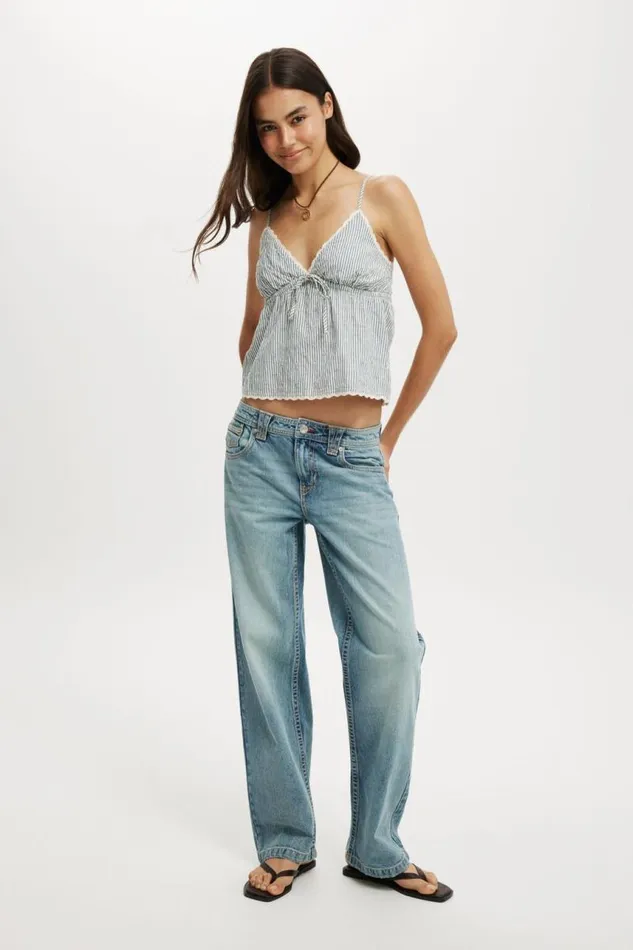 Cotton On Jeans Low Rise Straight Jean Stone Bluestitch 8211 Women