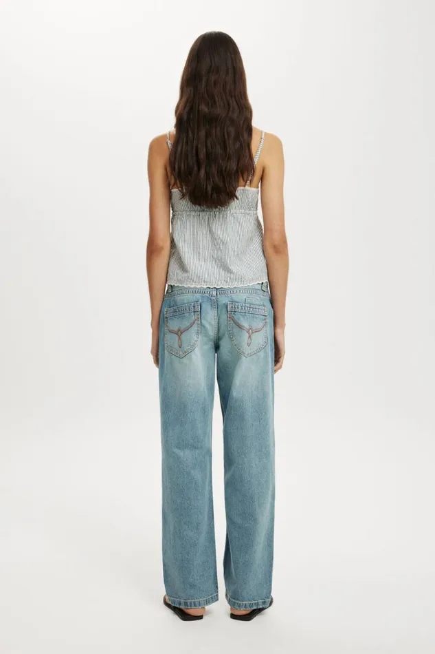 Cotton On Jeans Low Rise Straight Jean Stone Bluestitch 8211 Women Cotton On Jeans Low Rise Straight Jean Stone Bluestitch 8211 Women