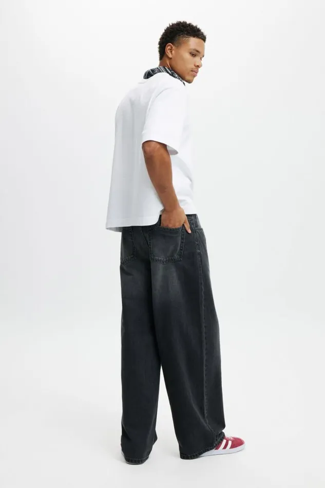 Cotton On Jeans Super Baggy Jean Y2k Washed Black 8211 Men Cotton On Jeans Super Baggy Jean Y2k Washed Black 8211 Men