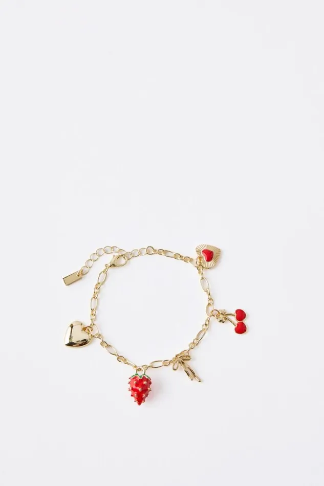 Cotton On Jewelry Single Bracelet Up Heart Charm Gold 8211 Women